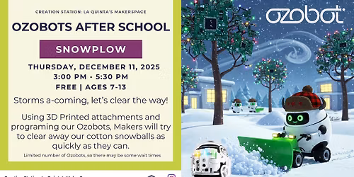 OZOBOTs After School: Snowplow (Ages 7-13)