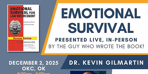 Dr. Kevin Gilmartin presenting Emotional Survival for First Responders
