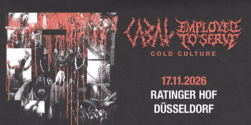 Cabal & Employed To Serve \/\/ Co-Headliner Tour 2026 \/\/ D\u00fcsseldorf
