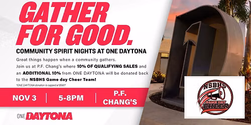 Gather for Good: NSB High School Game Day Cheer Team