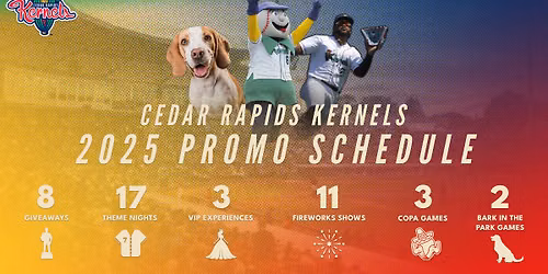 Cedar Rapids Kernels at Beloit Sky Carp at ABC Supply Stadium