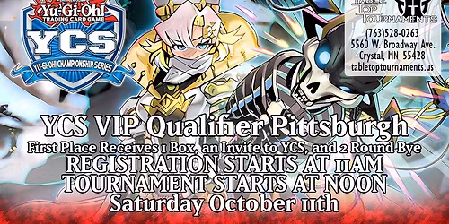  YGO YCS VIP Qualifier Pittsburgh
