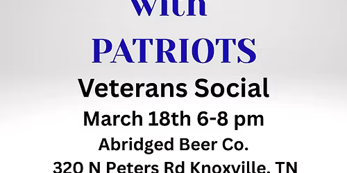 Pints with Patriots Veterans Social