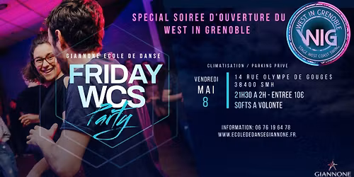 SOIREE WEST COAST SWING  Ouverture West in Grenoble