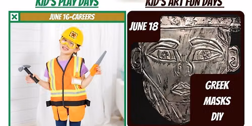 Unearth A Story Summer Reading Kids' Play & Art Fun Days 