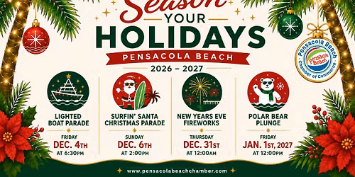 Season Your Holidays: Pensacola Beach Surfin' Santa Christmas Parade