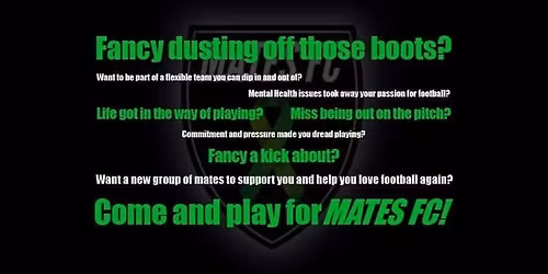 MATES FC\/CALM - Thursday Football Session 9-10pm