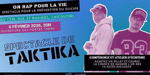 Spectacle de Taktika - Semaine de pr\u00e9vention du suicide 