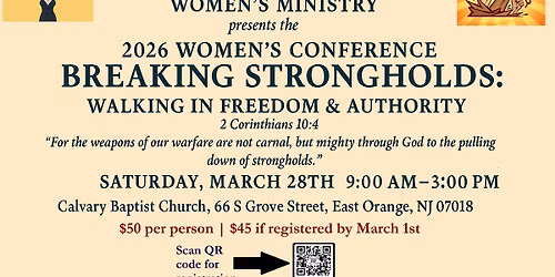 Calvary Baptist Church - 2026 Women's Conference