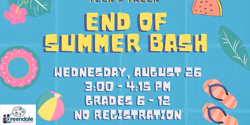 Teen & Tween End of Summer Bash