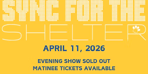 SYNC For The Shelter 2.0 Matinee Show - Tickets Available