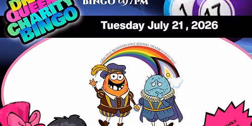 Drag Charity Bingo for overnight queer camp!