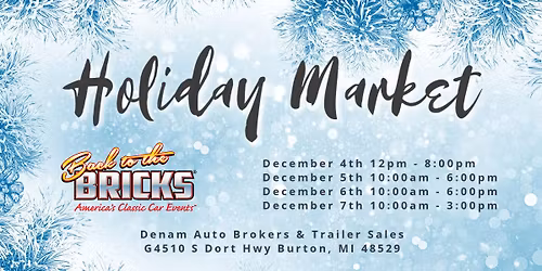 Back to the Bricks\u00ae Holiday Market 2025