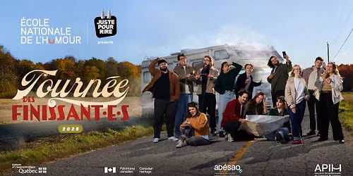 Tournée des finissant·e·s 2026 de l'École Nationale de l'humour @BAINSPUBLICS