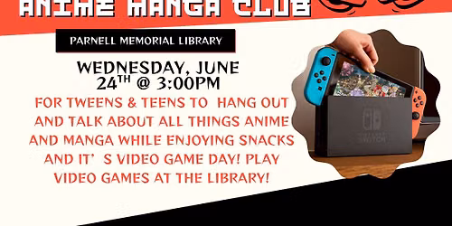 Anime Manga Club: Video Game Day