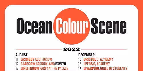 Ocean Colour Scene Glasgow Tickets