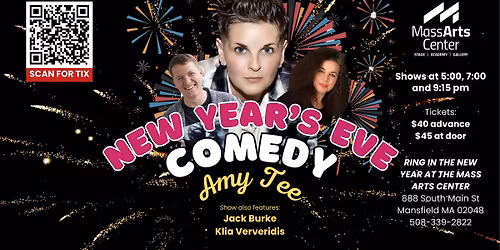 2025 New Year's Eve Comedy, featuring Amy Tee
