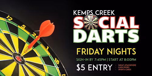 Social Darts - Kemps Creek Sporting & Bowling Club