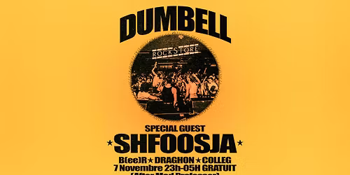 Dumbell X Rockstore w\/ SHFOOSJA