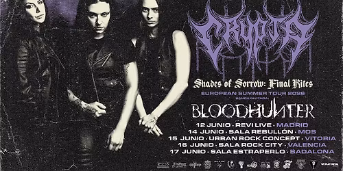 CRYPTA + BLOODHUNTER - Sala Revi Live (Madrid)