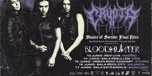CRYPTA + BLOODHUNTER - Sala Revi Live (Madrid)