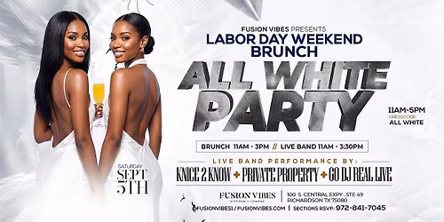 Labor Day Weekend All White Brunch Party | Dallas