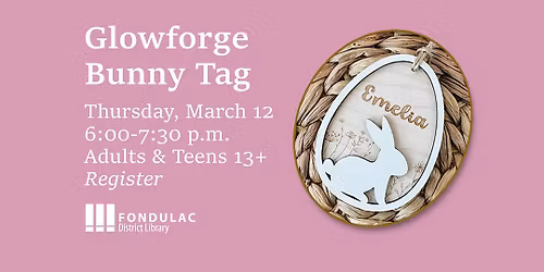 Glowforge Bunny Tag