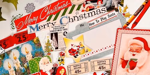 The Strawberry Society : Christmas Little Golden Book Junk Journal