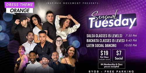 \u2728Sensual Tuesday\u2728Bachata and Salsa Classes