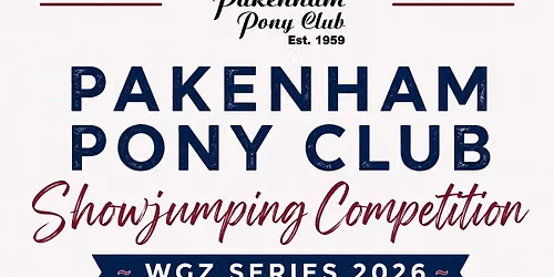 Pakenham Pony Club Showjumping Competition - WGZ Series 2026