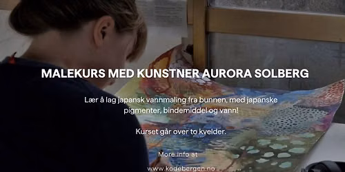 Malekurs for voksne med kunstner Aurora Solberg