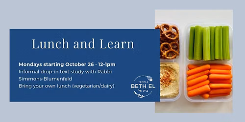 Lunch and Learn with Rabbi Simmons-Blumenfeld