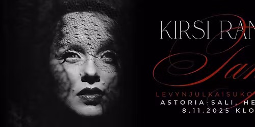 \ud83c\udf39Kirsi Ranto: Tango - Levynjulkaisukonsertti Astoria-salissa La 8.11.2025 klo 19