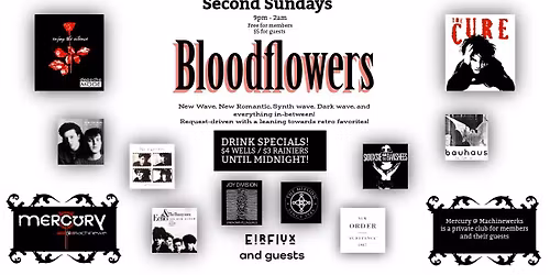 Bloodflowers - Retro Gothic Dance with guest DJ Sophixi