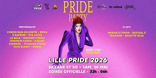 30.05 \/ Lille Pride Party 2026 - Bazaar St So, Lille