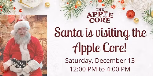 Photo with Santa at the Apple Core