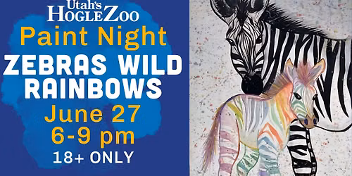 Paint Night: Wild Rainbows: Zebra