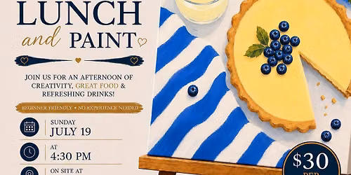🍋💙 LADIES LUNCH & PAINT AT MAPLE SPOT 💙🍋