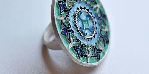Georgische Cloisonn\u00e9 Emaille an der VHS Linz