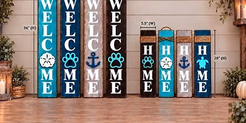Wood Home Sign Painting Craft Workshop at Bubba's Roadhouse & Saloon