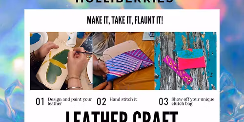 Leather painting & clutch bag \ud83d\udcbc making Workshop