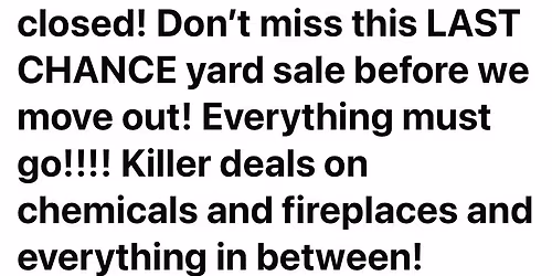 Final Sale store closing