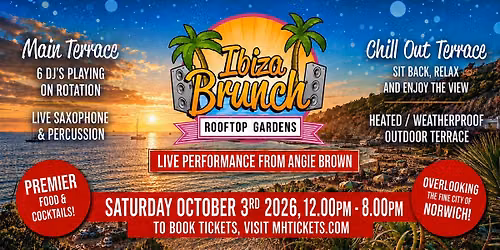 Ibiza Brunch Ft Angie Brown - 10 Years Of Rooftop