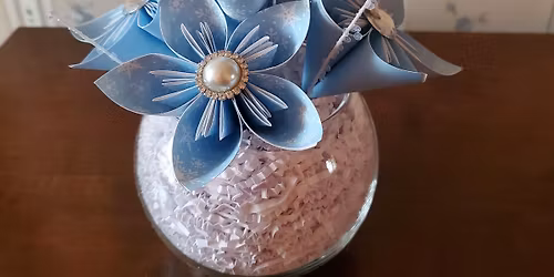 Winter Paper Flower Arrangement