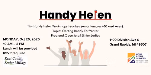 Free Hands-On Workshop: Handy Helen - Getting Ready for Winter