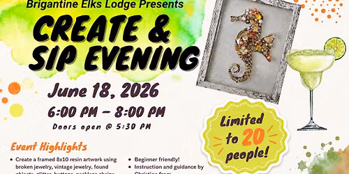 Create & Sip Evening - Vintage Jewelry Artwork