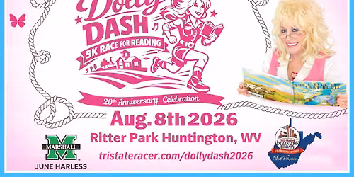 Dolly Dash 5K Race For Reading 20th Anniversary Celebration!