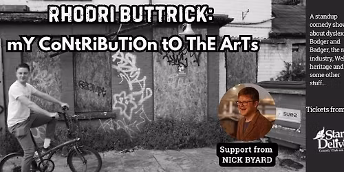 Rhodri Buttrick: mY CoNtRiBuTiOn tO ThE ArTs (Oxford)