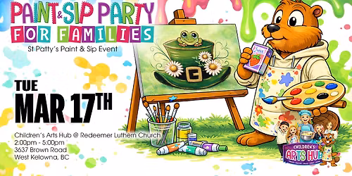 Paint & Sip Party - St Patty's Ribbit