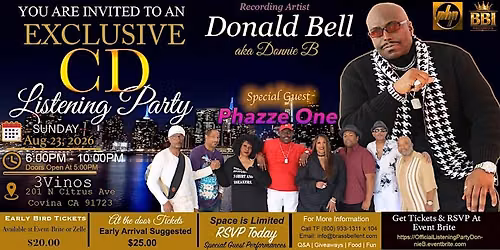 The Official Lisening Party For Donald Bell - Featuring Phazze One